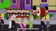 parade drumming GIF by South Park 