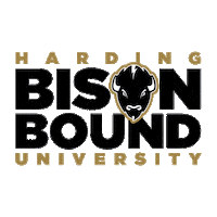 College Bison Sticker by Harding University Admissions