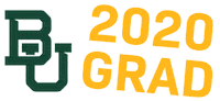 Green And Gold Grad Sticker by Baylor University