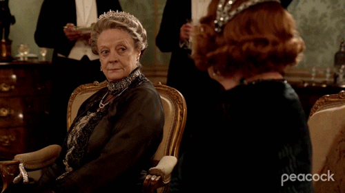 Downton Abbey Surprise GIF by PeacockTV