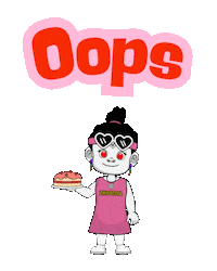 Oh No Oops Sticker by Zhotcita
