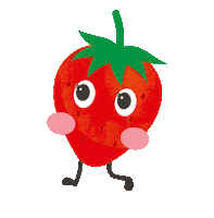 kururu_no_mori strawberry いちご kururunomori くるるの杜 Sticker