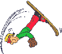 skiing STICKER