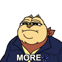 Give Me More Not Enough Sticker by ChonkyCom