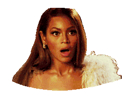 scared beyonce Sticker