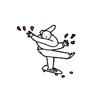 Skateboarding Shitpencil Sticker