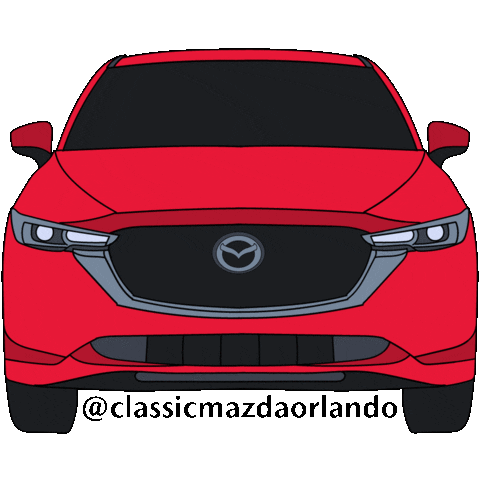 Car Driving Sticker by Classic Mazda Orlando