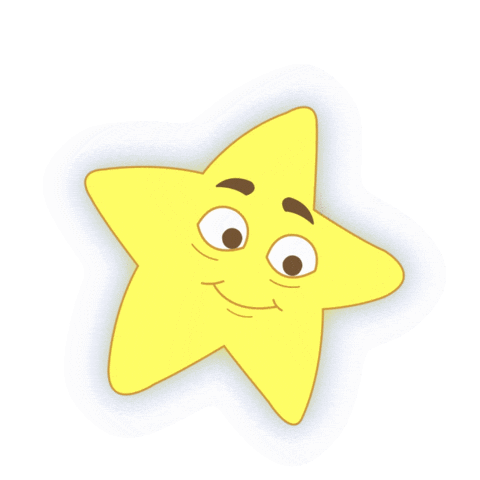 Star Friend Sticker by Tiny Teaching Tales