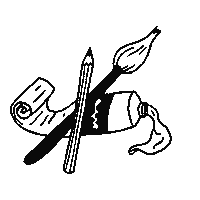 Artisme2300 art illustration crayon peinture Sticker