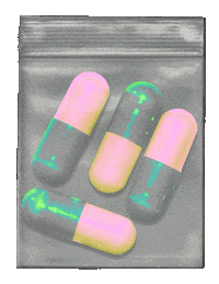 dinaaaaaah drugs medicine pills vitamin Sticker
