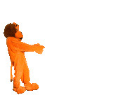 timohosper fire lion mascotte vuur Sticker