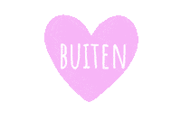 Heart Buiten Sticker by Met Zonder Jas