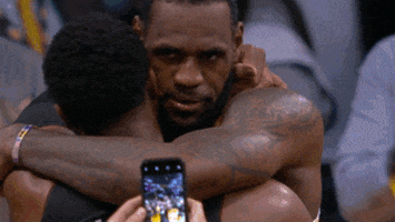 Los Angeles Hug GIF by NBA