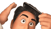 John Hamm Hairbrush Sticker by Disney Pixar