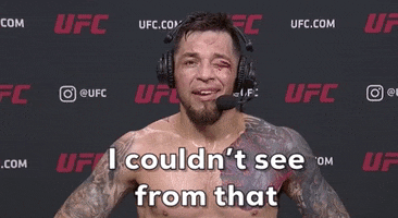 Cant See The Pit GIF by UFC