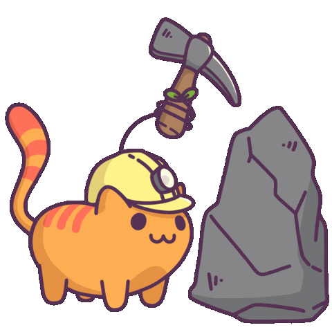 Cat Working Sticker by Castaways