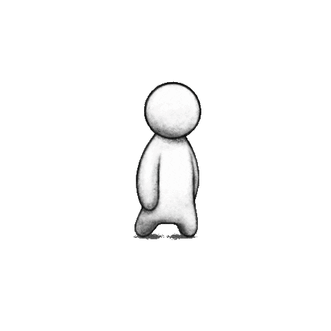 topiaio art white run avatar Sticker