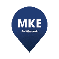 Pilot Milwaukee Sticker by Air Wisconsin