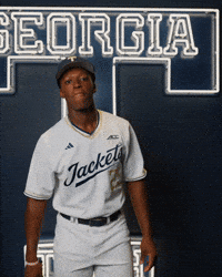 Georgia Tech Baseball GIF by Georgia Tech Yellow Jackets