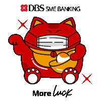 Orange Drum Sticker by DBS Bank Ltd