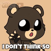 I Dont Think So No Go GIF by Christophers Genie