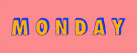 Days Of The Week Monday GIF