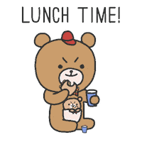 Hungry Food Sticker by Simian Reflux