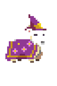 subpixel magic ready goat set Sticker