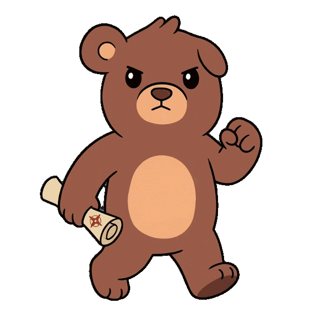 Serious Go On Sticker by BEARISH