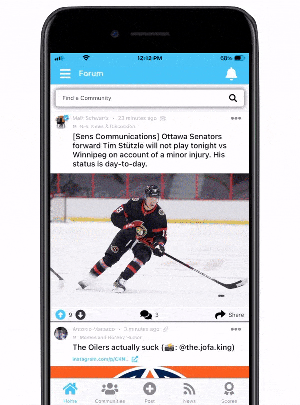 hockeyplayersclub giphyupload nhl hockey players club hockey app GIF