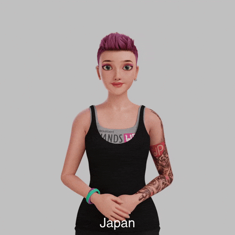 Japan Avatar GIF by Sign Time - SiMAX