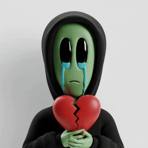 Sad Miss You GIF by Lonely Aliens