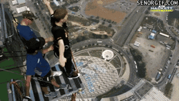 bungee jumping win GIF by Cheezburger