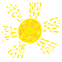 mayglendesign happy summer sun yellow Sticker