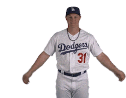 i love la los angeles dodgers Sticker by MLB