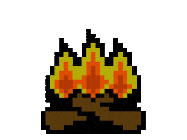 OldSchoolRuneScape pixel fire games pixel art Sticker
