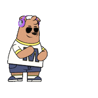 Dance Love Sticker by Meme World of Max Bear