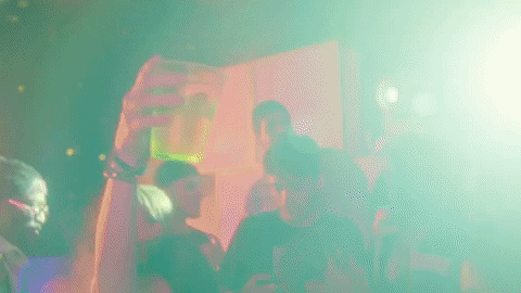 MkXMusic giphyupload party glow cup GIF