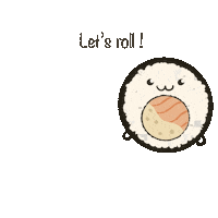 Sushi Awe Sticker by Allwouldenvy