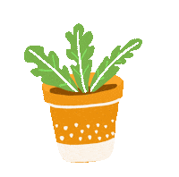 kaylaandrus happy plant house plant potted plant Sticker