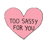 sassy heart Sticker