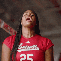 Volleyball Go Cards GIF by Louisville Cardinals