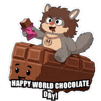 Hungry Chocolate Cake Sticker
