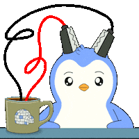 Charging Good Morning Sticker by Pudgy Penguins