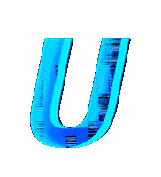 Glitch Alphabet Sticker by #BASILIO