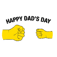 Fathers Day Fist Bump Sticker by YellaWood
