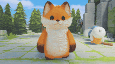 TinyFox19 giphygifmaker fox run furry GIF