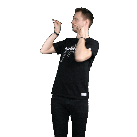 Pointing Smile Sticker by adoniadeutschland