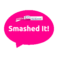 StandardLifeUK pink running racing walking Sticker