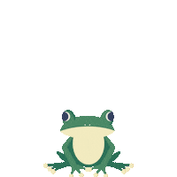 dmaplab cute jump simple frog Sticker